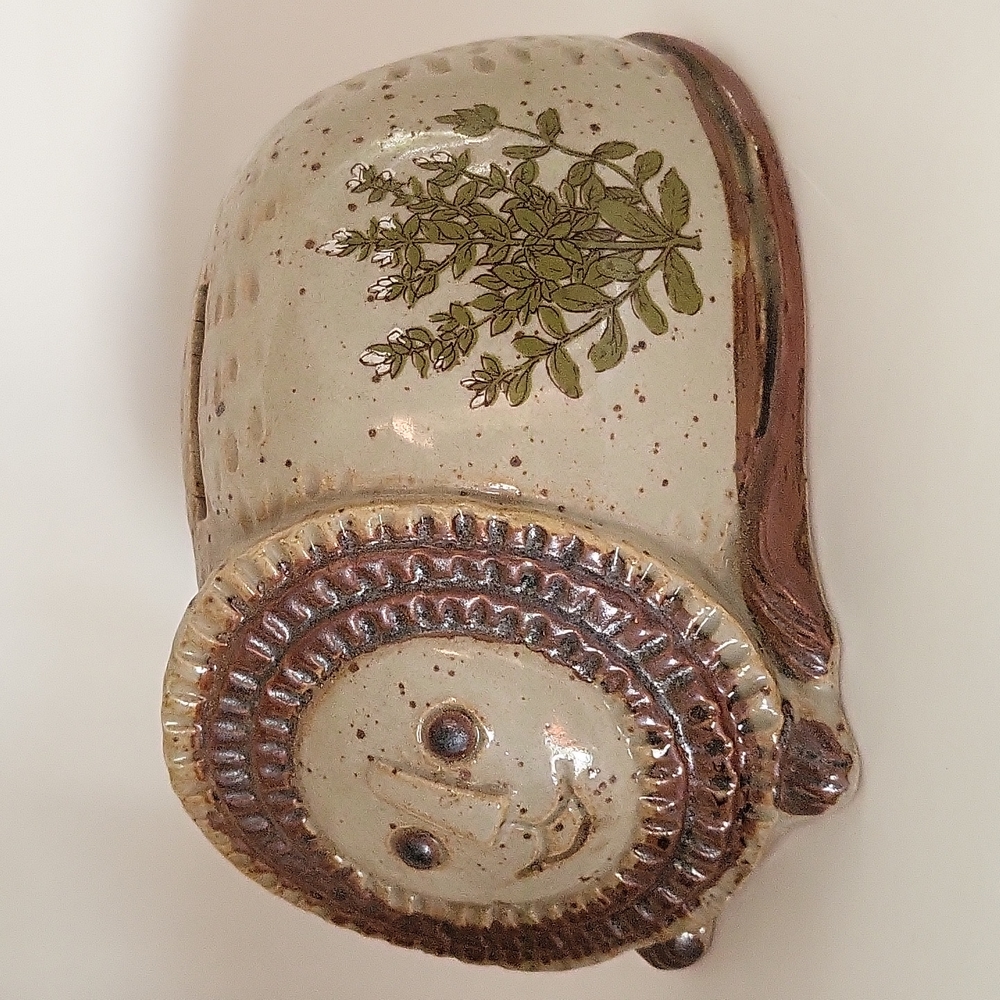 Vintage Counterpoint Stoneware Piggy Bank Porcupine Lion